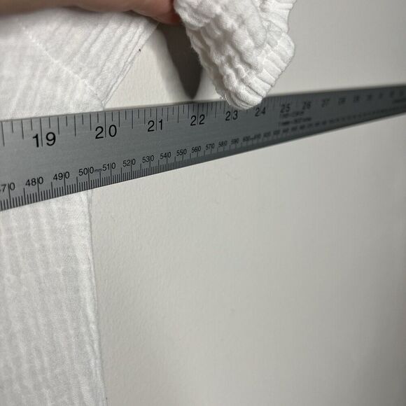 Petal & Pup Gauzy Tiered Button Front Midi Dress Size 6 Pockets Flowy Lagenlook - Picture 4 of 11